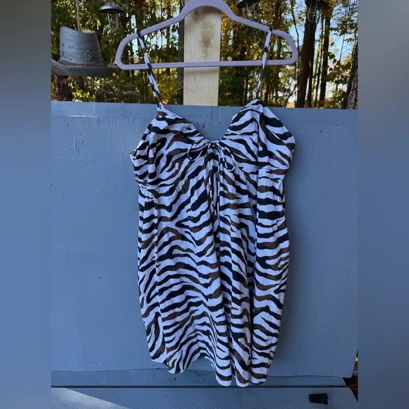 J. Crew Black and Brown 100% cotton Striped Dress - Picture 4 of 7